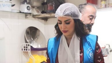 صورة توضيحية - سفيرة النوايا الحسنة زينة سلامة في بيروت للمشاركة في مبادرة المطبخ المركزي الخيرية