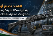 أول بندقية AK-203 بمكونات هندية 100% تجتاز اختبارات إطلاق النار