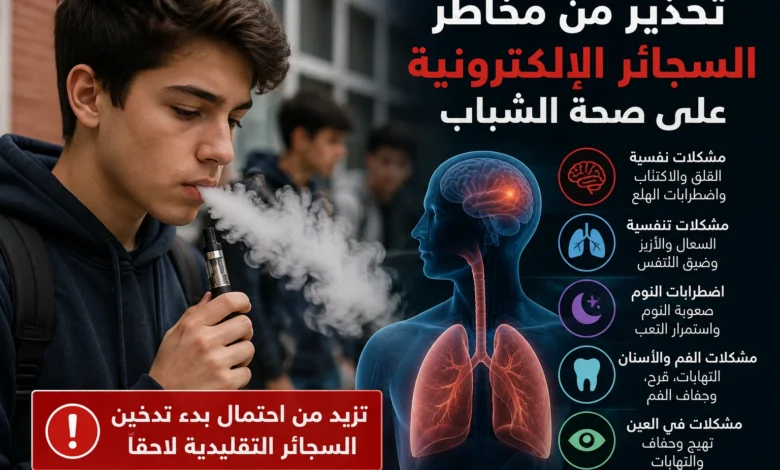 دراسة: السجائر الإلكترونية بوابة لتدخين الشباب للسجائر التقليدية
