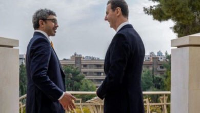 بشار الأسد يستقبل وزير الخارجية الإماراتي