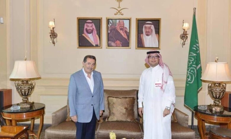 سفير خادم الحرمين الشريفين في لبنان يستقبل الوزير السابق بطرس حرب