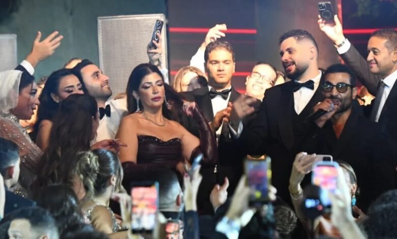 ليلة من الفخامة والنجومية بتنظيم الدكتور أحمد أيوب الزفاف ابن داليا مطر